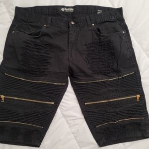 Black Jean shorts Size 44